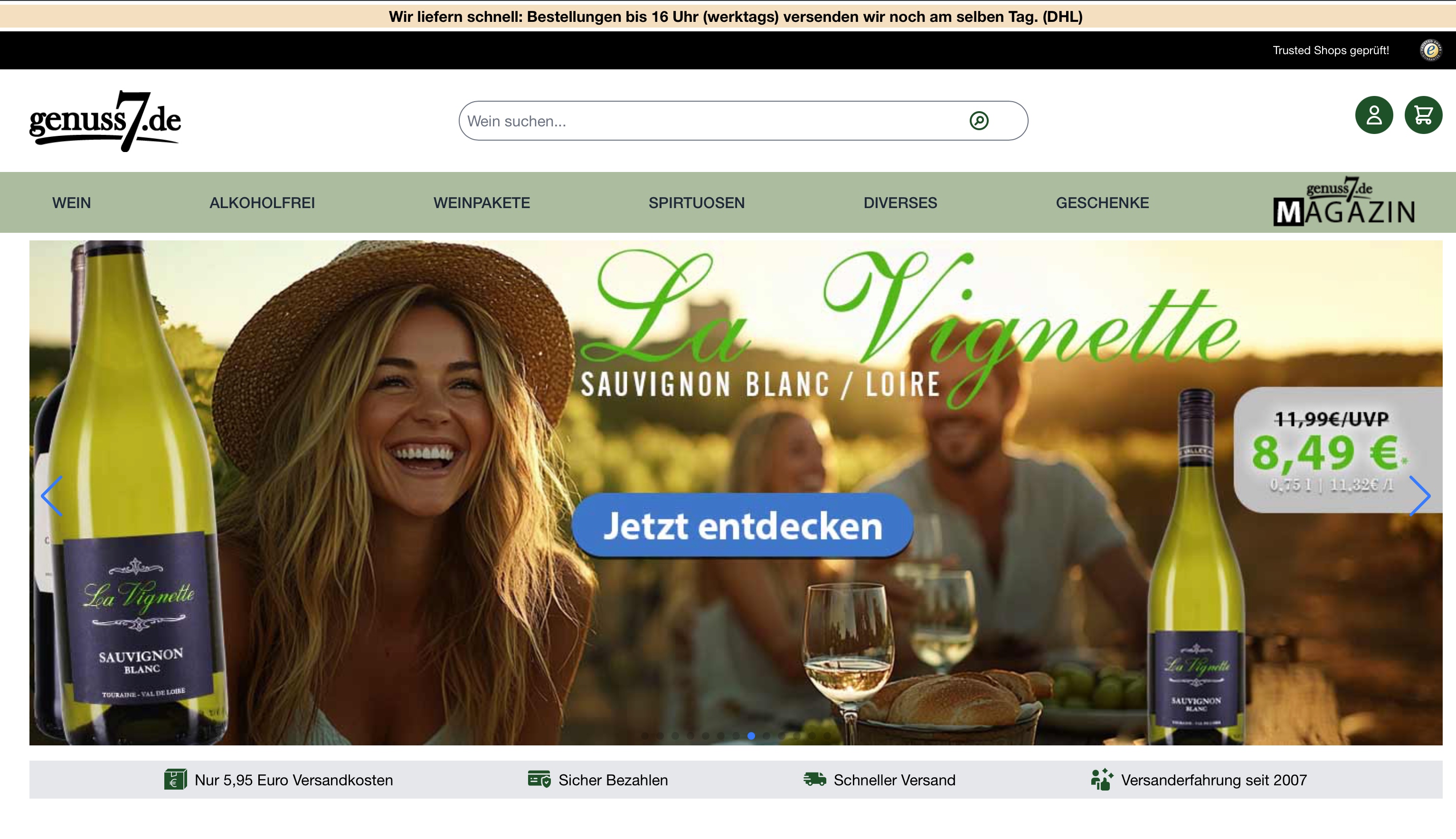 Genuss7.de Relaunch